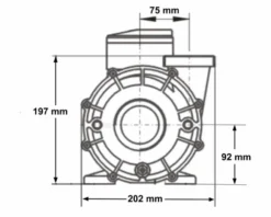 LX WP200 Spa Massagepomp 2 PK - 2 Speed -Bestway Verkoop 3770.3