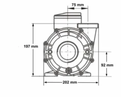 LX WP300 Spa Massagepomp 3 PK - 2 Speed -Bestway Verkoop 3771.3 1