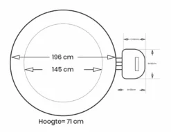 Intex Pure Spa Bubble Therapy Opblaasbare Spa - 4 Persoons -Bestway Verkoop intex bubbletherapy 4persoons afmetingen