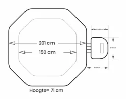 Intex Pure Spa Jet & Bubble Deluxe Opblaasbare Spa - 4 Persoons -Bestway Verkoop intex jetbubble deluxe 4persoons afmetingen