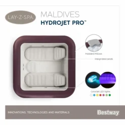 Bestway Lay-Z Spa Maldives HydroJet Pro Opblaasbare Spa - 7 Persoons 24 Bestway Lay-Z Spa Maldives HydroJet Pro Opblaasbare Spa - 7 Persoons -Bestway Verkoop maldives spa